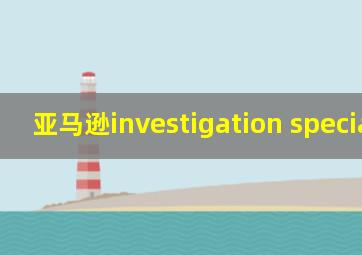 亚马逊investigation specialist